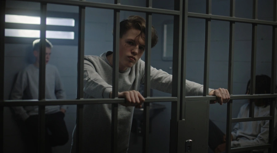 Drug Possession Charges =image of juveniles behind bars- Juvenile vs Adult Legal Charges
