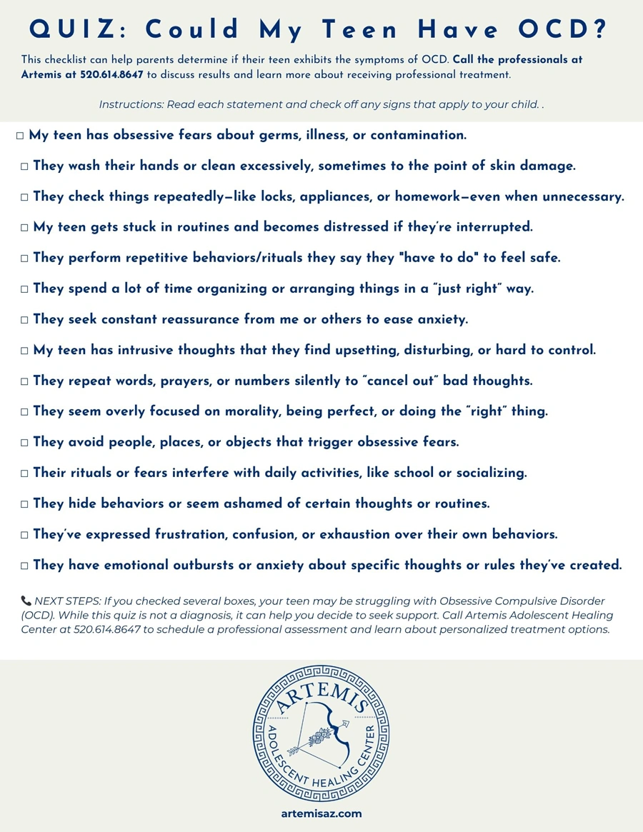 Online OCD Test for Adolescents and Teens