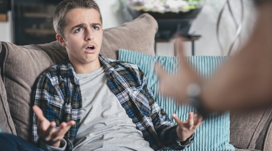 Image showing how oppositional defiant disorder differs from typical teenage rebellious behavior